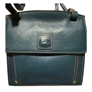 Dooney & Bourke Florentine leather Blue teal Crossbody Bag
